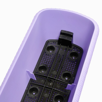 Ящик д/цветов пластм. "Lе Jardin" 40х19х15см с др.реш. прик.вент. Лаванда108-28 (Tek.A.Tek) *1/10