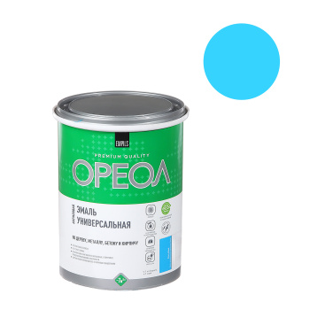 Эмаль акриловая голубая 1 кг Ореол *1/6/336