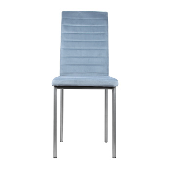 Стул СОРЕНТО ПЛЮС + металл.каркас велюр КОНФЕТТИ БЛЮ СТОУН металлик*4