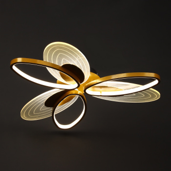 Светильник светодиодный акриловый 760мм 72W H2080 36W*2 gray с пультом   VERNER LIGHTING *1