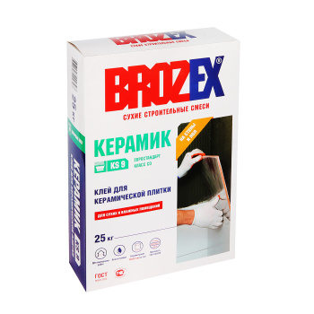 Клей для плитки 25 кг BROZEX Керамик Профи KS 9, С0