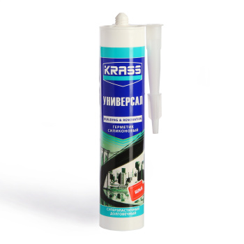 Герметик универсальный 300 мл KRASS, силиконовый, белый