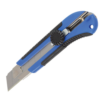 Нож строительный 25мм корпус двухкомпонентный направл.металл фикс.винт (2701010) T4P *1/12/96