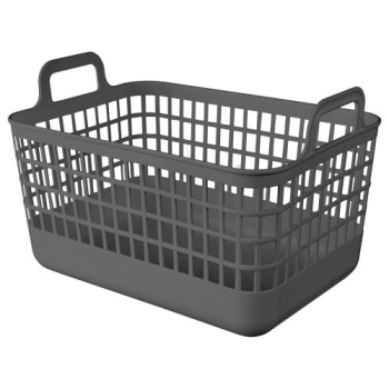 Корзина для хранения пластм. "Kobo" 320х224х210мм 12л Серый арт 435296111 ("Бытпласт") *1/16