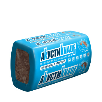 Утеплитель АкустиKNAUF, 50 мм, 16 плит, 12 м²