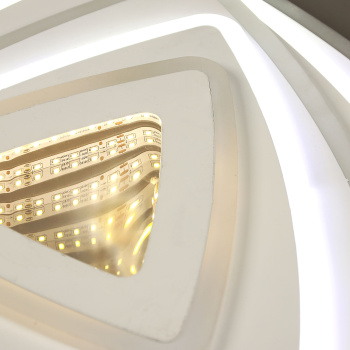 Светильник светодиодный акриловый 500мм 240W H2016 120W*2 white с пультом S=25м2 VERNER LIGHTING *1