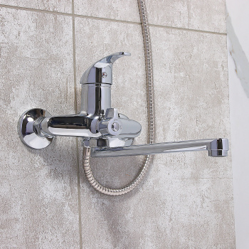 Смеситель для ванны Potato P2204, длинный излив, однорычажный