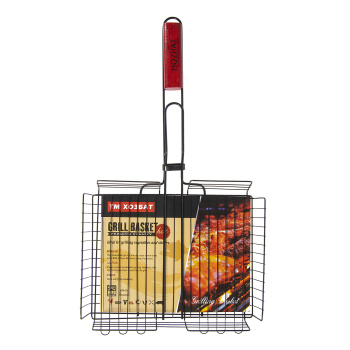 Решетка для "барбекю" 55х31х24 глуб. 6 см, черная, антипригарное покрытие G1-02N *1/16