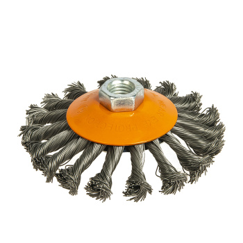 Щетка-насадка "колесо" М14 для УШМ 115 мм STURM стальн.витая пров. (арт.5240401) *1/45