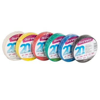 Изолента ОНЛАЙТ OIT-B15-20BL ПВХ  черная 71677