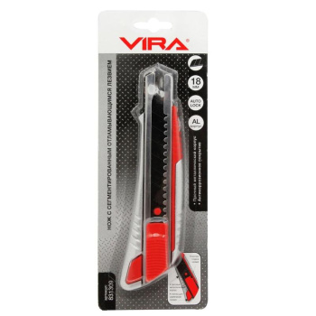 Нож сегмент., металлический корпус Auto lock 18 мм VIRA