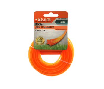 Леска 3,0мм звезда 15м оранжевый (GT3535-3.0-8-15) STURM  *1/40/160
