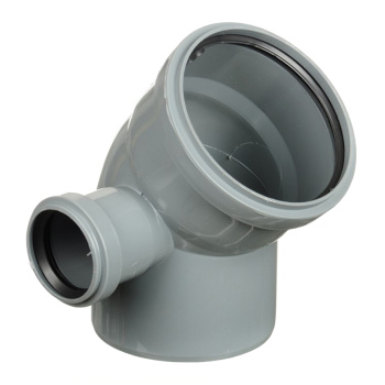 Отвод Ø 110 мм 45° с левым выходом Ø 50 мм *1/15