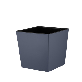 Кашпо пластм. "London CUBE" 4,2л 177х177мм h184мм со вставкой Вулканический серый IG780010026 *1/6