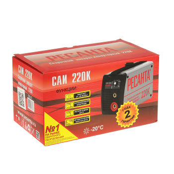 Аппарат сварочный инверторный Ресанта САИ-220К, 220 А, 1-5 мм