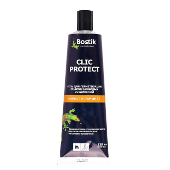 Гель-герметик для стыков ламината 125 мл Quelyd Bostik Click Protect, полиуретан, бесцветный