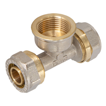 Тройник переходной 20х3/4"(Ø20)х20 цанга/мама СТМ CTF02034 *10/40