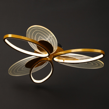 Светильник светодиодный акриловый 760мм 72W H2080 36W*2 gray с пультом   VERNER LIGHTING *1