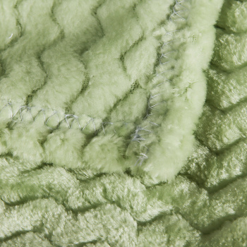 Плед 200*220см микрофибра жаккард зиг-зак салатовый арт.257 NOVEL  *1/8