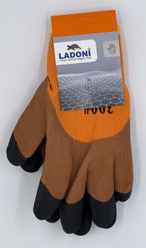 Перчатки акриловые с латексным обливом с усиленными пальцами  (арт.4507) Doloni  *10/120