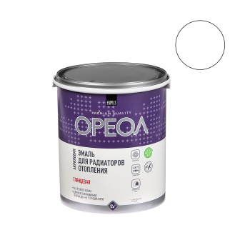 Эмаль для радиаторов акриловая белая 3 кг Ореол *1/4/144