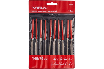 Надфиль алмазный набор 10шт 140х70мм арт.822013 VIRA *1/5/100
