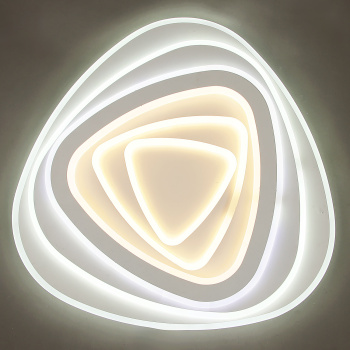 Светильник светодиодный акриловый 550мм 240W H2002 120W*2 white c пультом S=25м2 VERNER LIGHTING *1