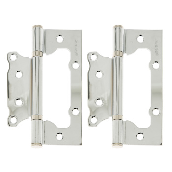 Петля без врезки 125*75*2,5мм ХРОМ CR (комплект 2шт.) AVERS *1/6/48